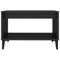 Tavolino da Salotto Nero 60x50x40 cm in Legno Multistrato 812682