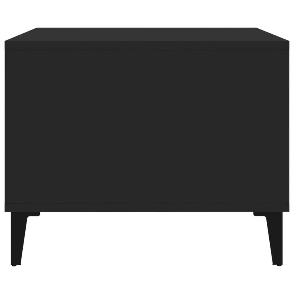 Tavolino da Salotto Nero 60x50x40 cm in Legno Multistrato 812682