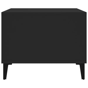 Tavolino da Salotto Nero 60x50x40 cm in Legno Multistrato 812682