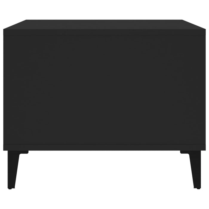 Tavolino da Salotto Nero 60x50x40 cm in Legno Multistrato 812682