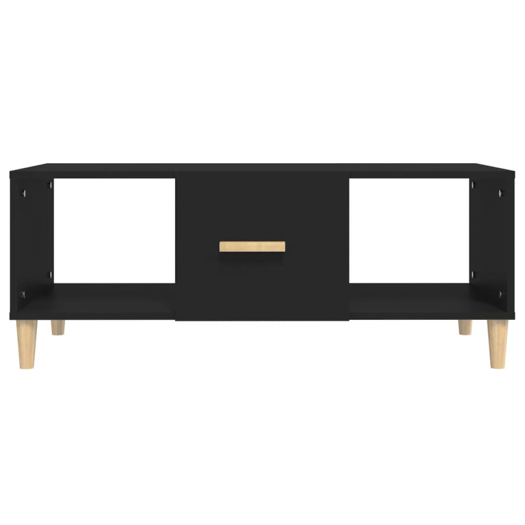 Tavolino da Salotto Nero 102x50x40 cm in Legno Multistrato