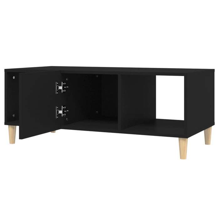 Tavolino da Salotto Nero 102x50x40 cm in Legno Multistrato 812691