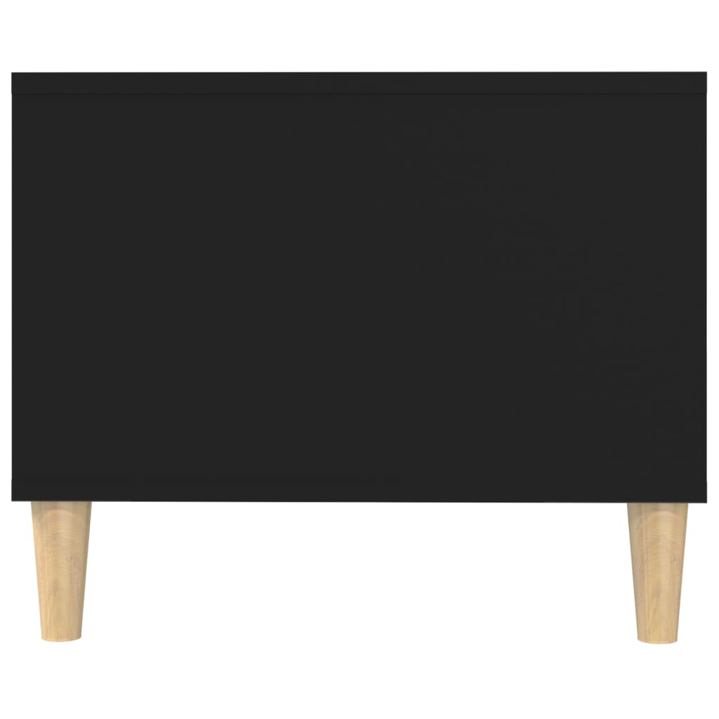 Tavolino da Salotto Nero 102x50x40 cm in Legno Multistrato