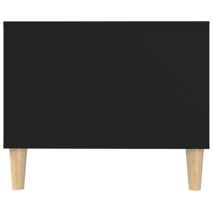 Tavolino da Salotto Nero 102x50x40 cm in Legno Multistrato