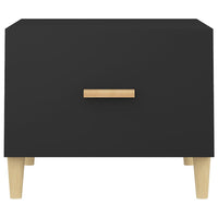 Tavolino da Salotto Nero 50x50x40 cm in Legno Multistrato 812710