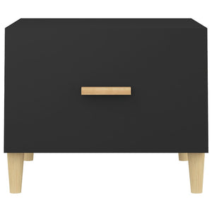 Tavolino da Salotto Nero 50x50x40 cm in Legno Multistrato 812710