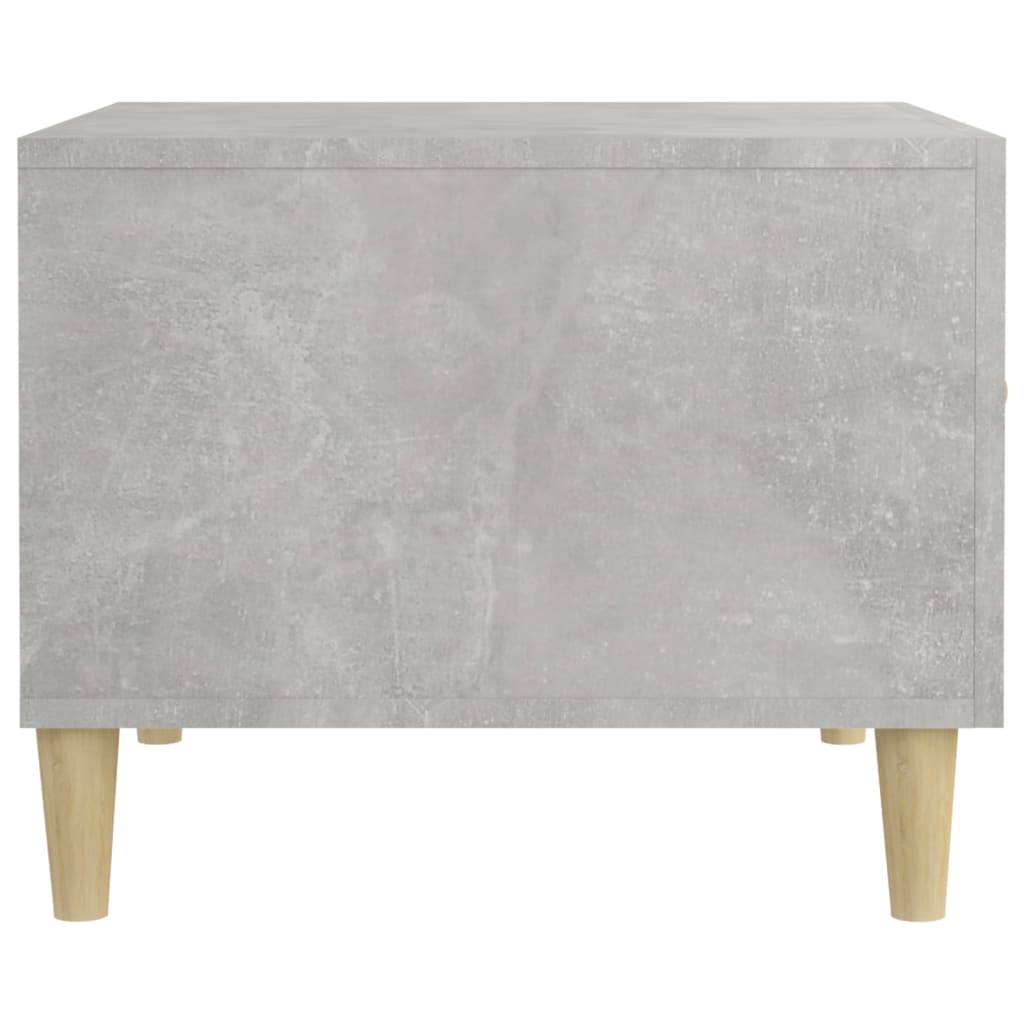 Tavolino Salotto Grigio Cemento 50x50x40 cm Legno Multistrato