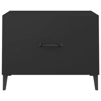 Tavolino da Salotto con Gambe in Metallo Nero 50x50x40 cm 812728