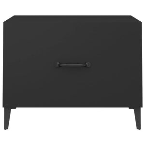 Tavolino da Salotto con Gambe in Metallo Nero 50x50x40 cm 812728