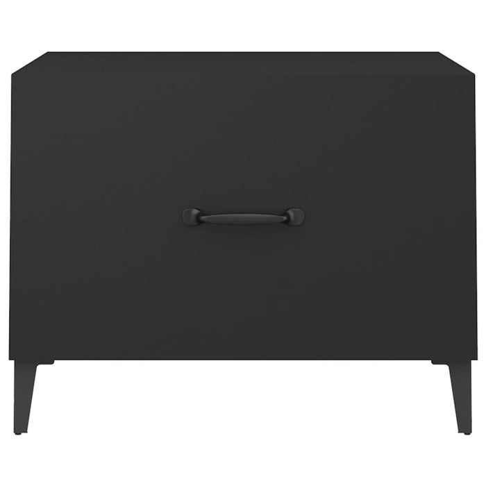 Tavolino da Salotto con Gambe in Metallo Nero 50x50x40 cm 812728