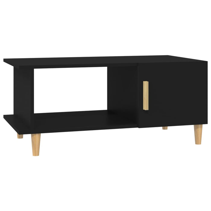 Tavolino da Salotto Nero 90x50x40 cm in Legno Multistrato 812745