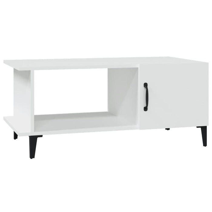 Tavolino da Salotto Bianco 90x50x40 cm in Legno Multistrato cod 10898