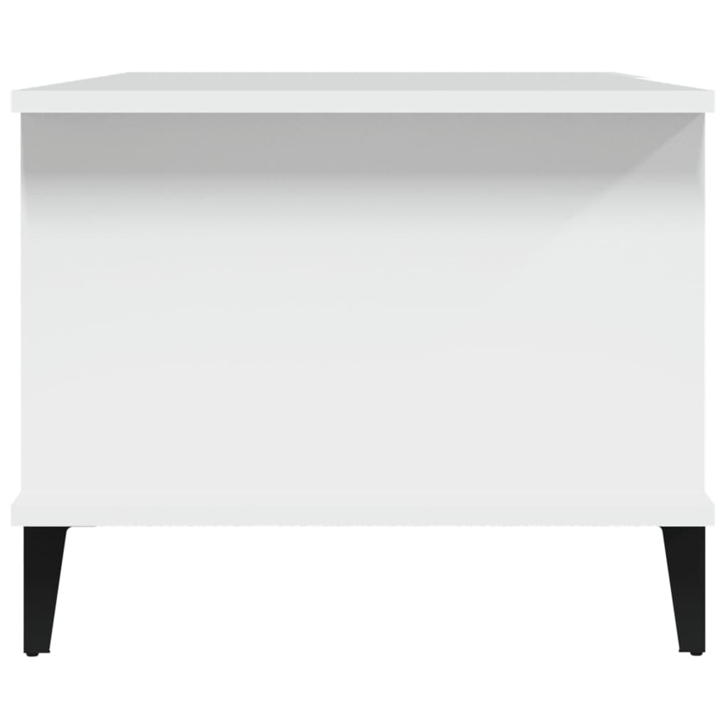 Tavolino da Salotto Bianco 90x50x40 cm in Legno Multistrato 812753