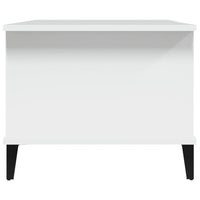 Tavolino da Salotto Bianco 90x50x40 cm in Legno Multistrato 812753