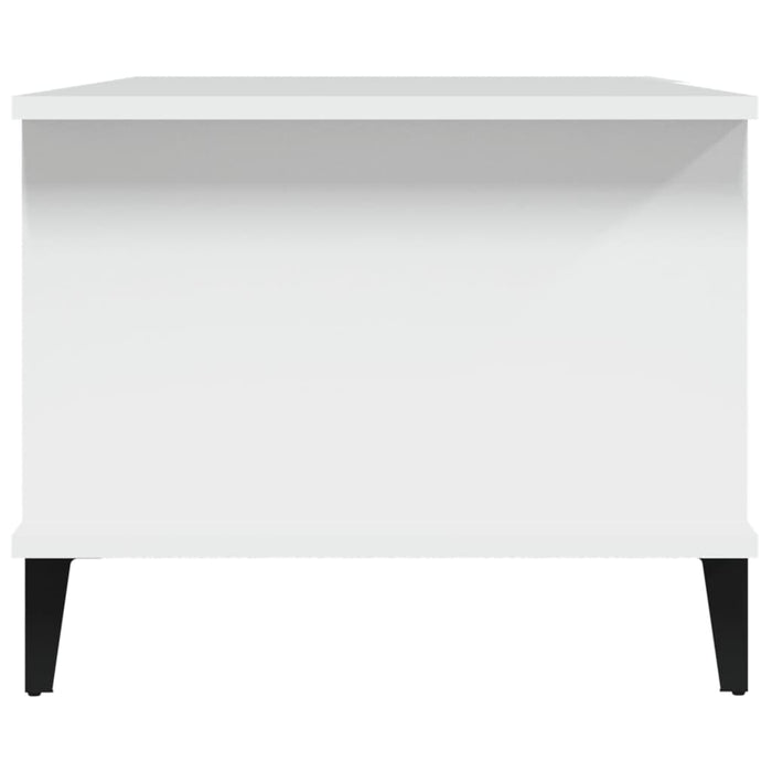 Tavolino da Salotto Bianco 90x50x40 cm in Legno Multistrato cod 10898