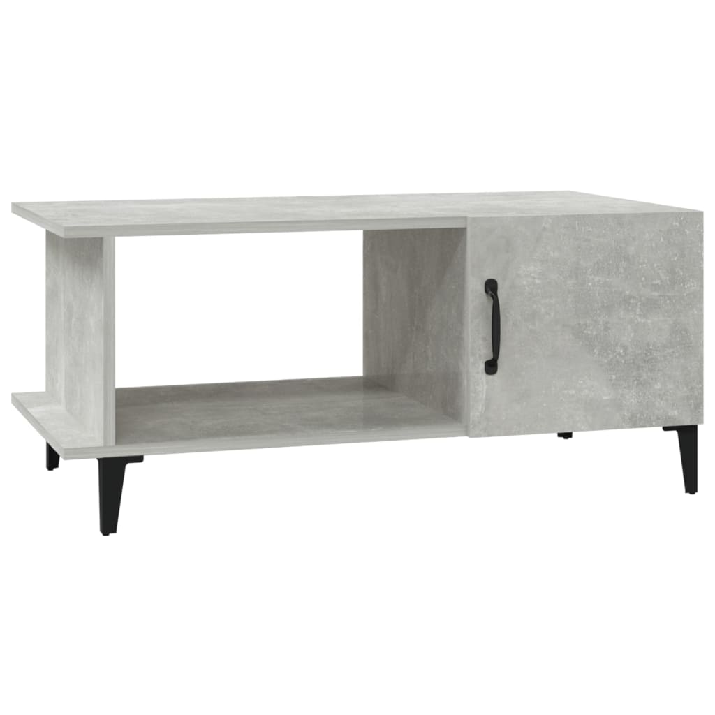 Tavolino da Salotto Grigio Cemento 90x50x40cm Legno Multistrato cod 11474