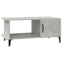 Tavolino da Salotto Grigio Cemento 90x50x40cm Legno Multistrato 812757