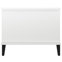 Tavolino da Salotto Bianco Lucido 90x50x40 cm Legno Multistrato cod mxl 18821