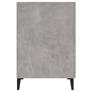 Scrivania Grigio Cemento 140x50x75 cm in Legno Multistrato 812775