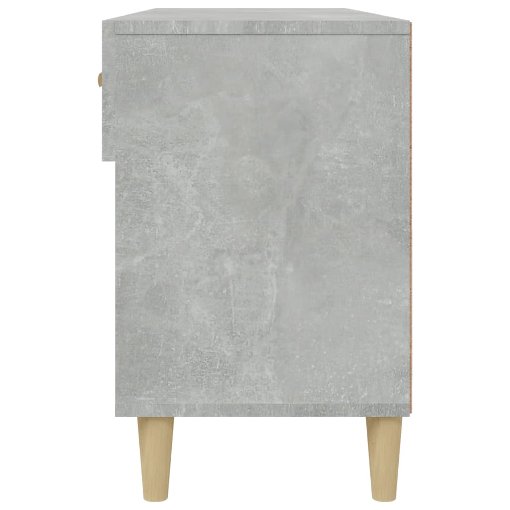 Scarpiera Grigio Cemento 102x35x55 cm in Legno Multistrato