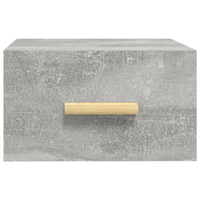 Comodino a Muro Grigio Cemento 35x35x20 cm cod mxl 30417