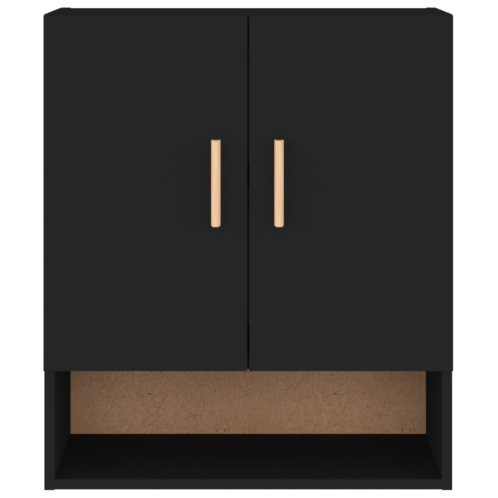 Armadietto a Muro Nero 60x31x70 cm in Legno Multistrato cod mxl 50454