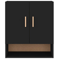 Armadietto a Muro Nero 60x31x70 cm in Legno Multistrato cod mxl 50454