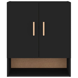 Armadietto a Muro Nero 60x31x70 cm in Legno Multistrato cod mxl 50454