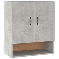 Armadietto a Muro Grigio Cemento 60x31x70 cm Legno Multistrato 812883