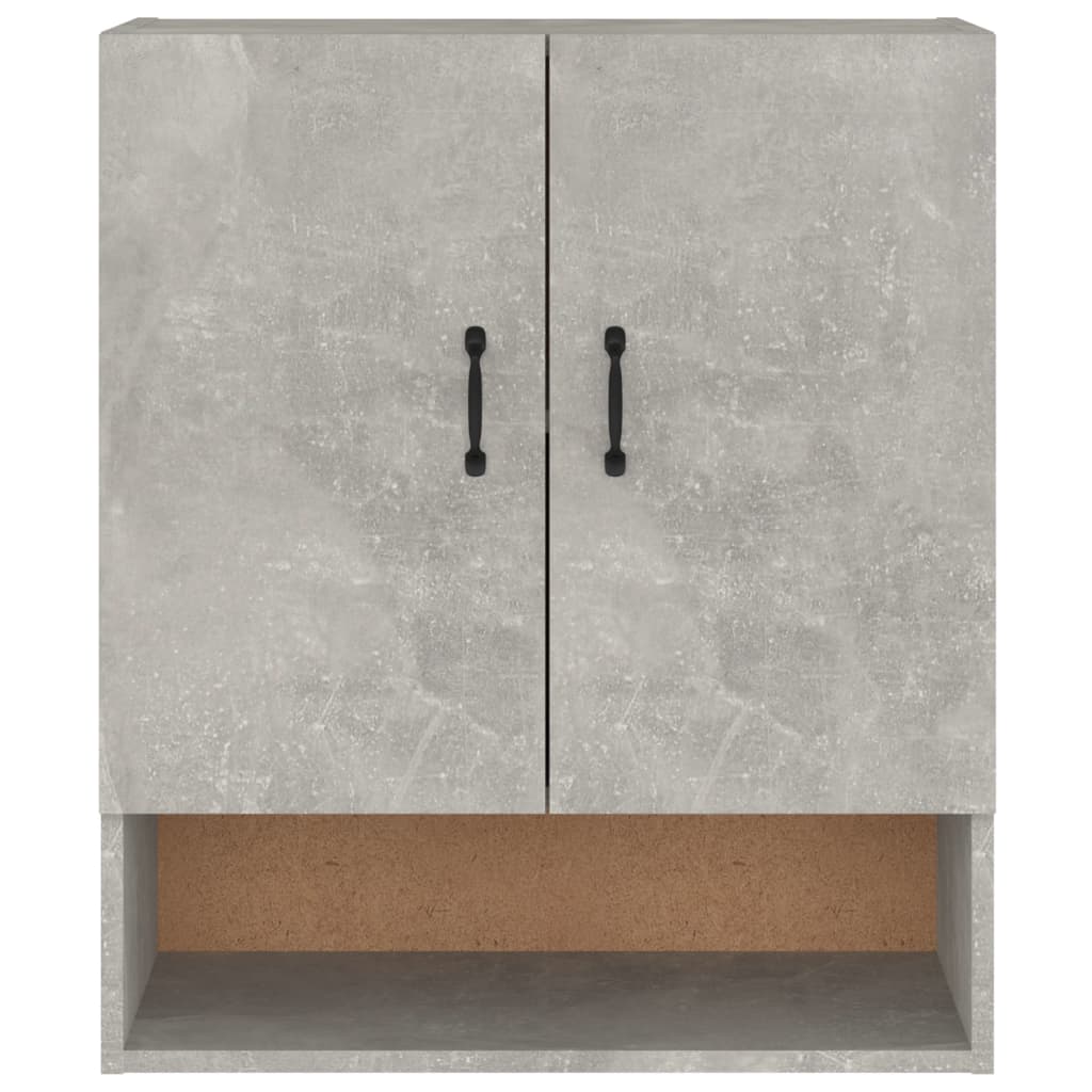 Armadietto a Muro Grigio Cemento 60x31x70 cm Legno Multistrato 812883