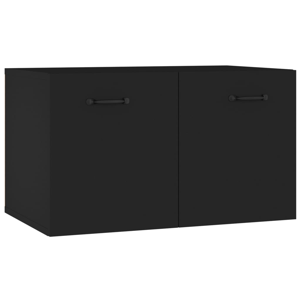 Armadietto a Muro Nero 60x36,5x35 cm in Legno Multistrato cod mxl 42219