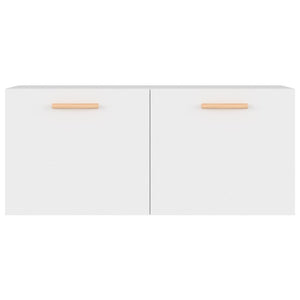 Armadietto a Muro Bianco 80x35x36,5 cm in Legno Multistrato 812924