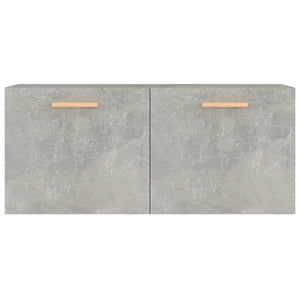 Armadietto a Muro Grigio Cemento 80x35x36,5cm Legno Multistrato cod mxl 32887