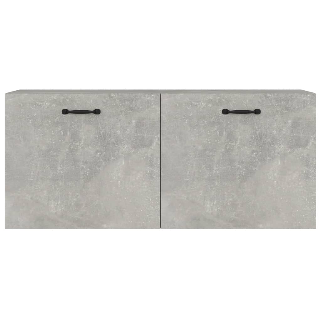 Armadietto a Muro Grigio Cemento 80x35x36,5cm Legno Multistrato cod mxl 43286