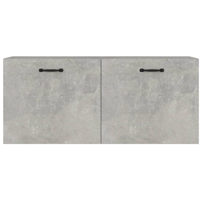 Armadietto a Muro Grigio Cemento 80x35x36,5cm Legno Multistrato cod mxl 43286