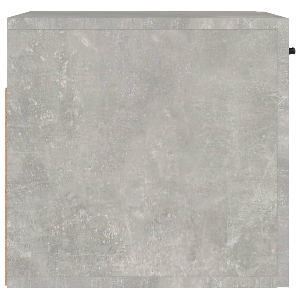 Armadietto a Muro Grigio Cemento 80x35x36,5cm Legno Multistrato cod mxl 43286