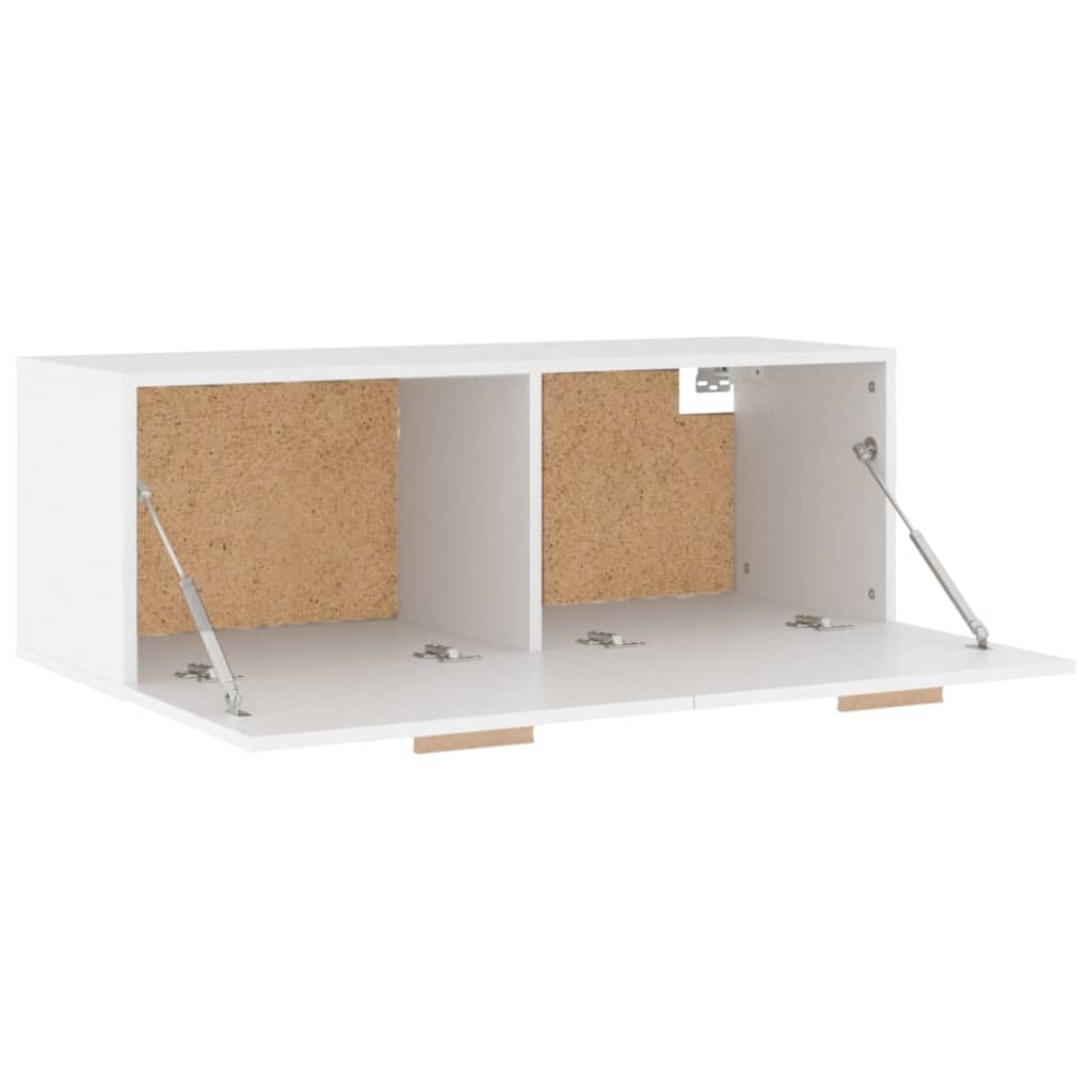 Mobile Pensile Bianco 100x36,5x35 cm Legno Multistrato 812942