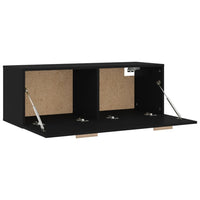 Mobile Pensile Nero 100x36,5x35 cm Legno Multistrato cod mxl 48696