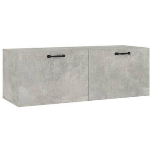 Mobile Pensile Grigio Cemento 100x36,5x35 cm Legno Multistrato 812955