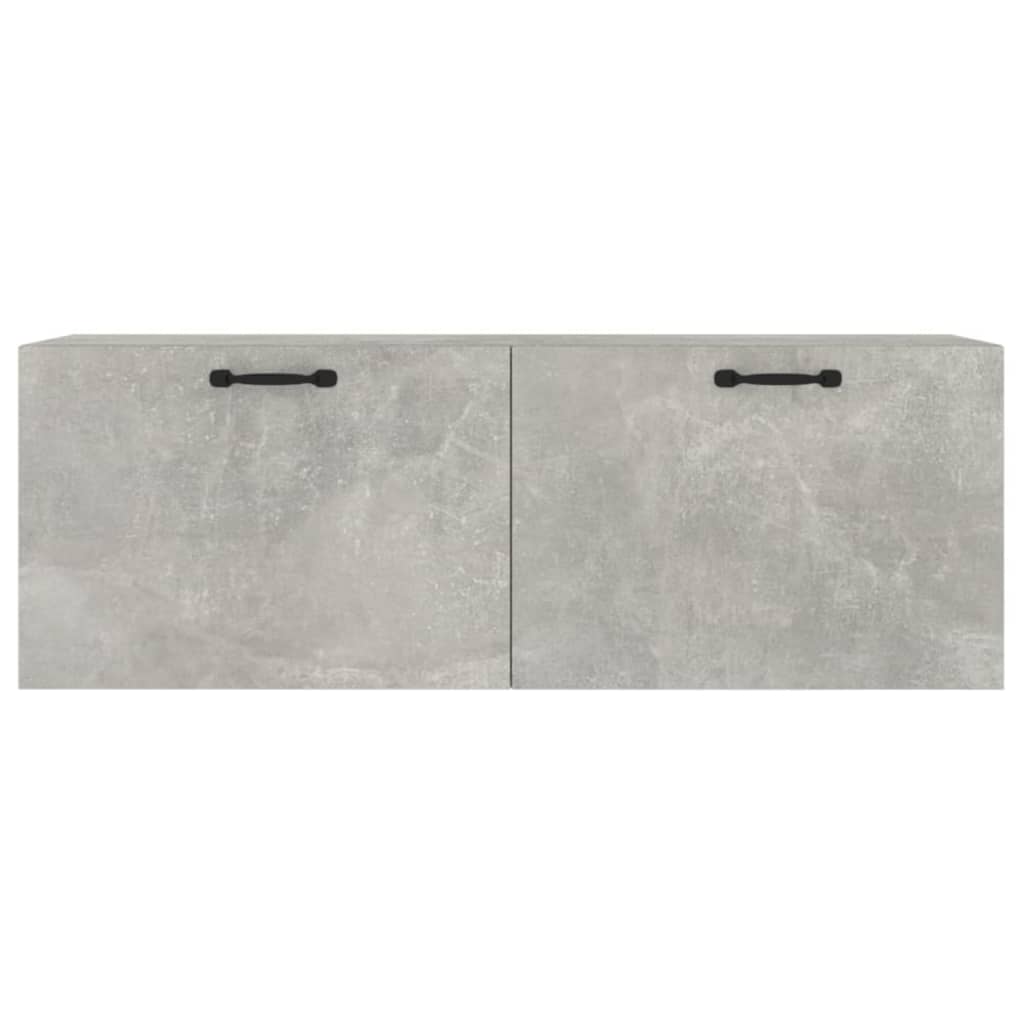 Mobile Pensile Grigio Cemento 100x36,5x35 cm Legno Multistrato 812955