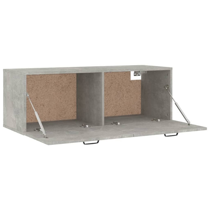 Mobile Pensile Grigio Cemento 100x36,5x35 cm Legno Multistrato cod mxl 41952