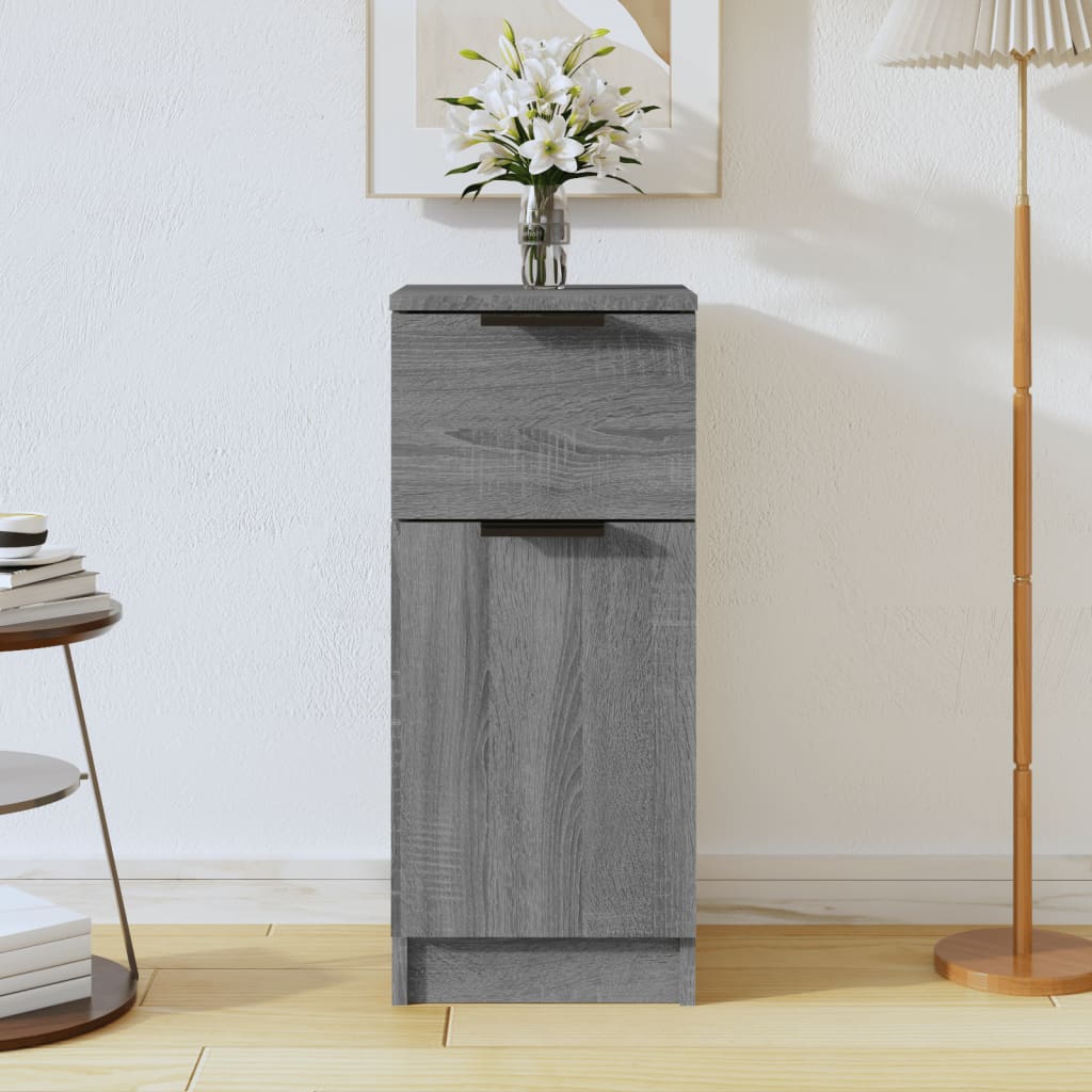 Credenza Grigio Sonoma 30x30x70 cm in Legno Multistrato 817002