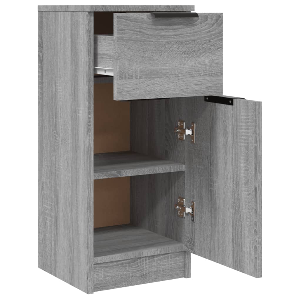 Credenze 2 pz Grigio Sonoma 30x30x70 cm in Legno Multistrato cod mxl 9636