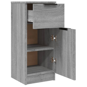 Credenze 2 pz Grigio Sonoma 30x30x70 cm in Legno Multistrato cod mxl 9636