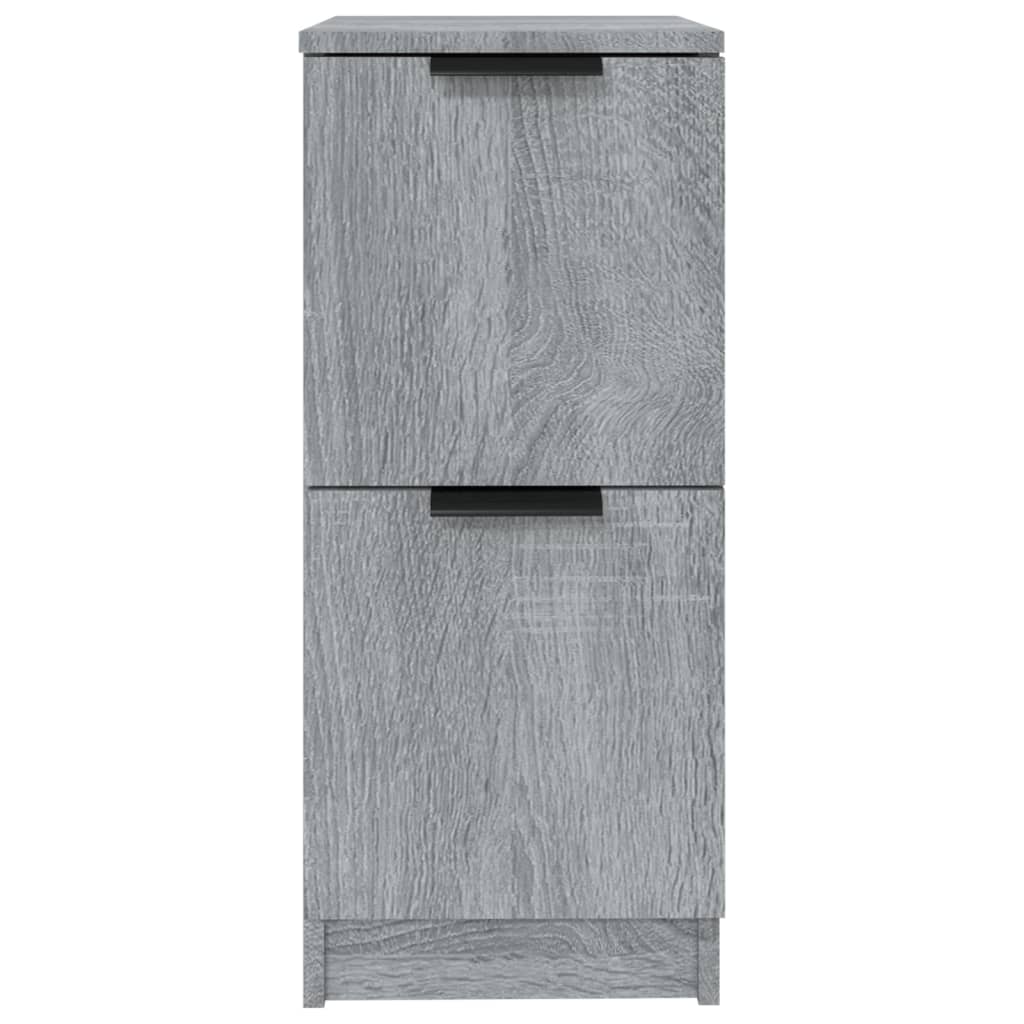 Credenze 2 pz Grigio Sonoma 30x30x70 cm in Legno Multistrato