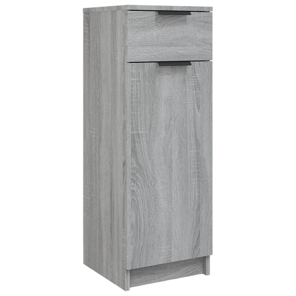 Armadietto Bagno Grigio Sonoma 32x34x90 cm in Legno Multistrato cod mxl 49200