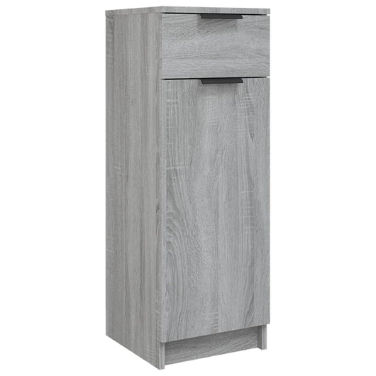 Armadietto Bagno Grigio Sonoma 32x34x90 cm in Legno Multistrato cod mxl 49200