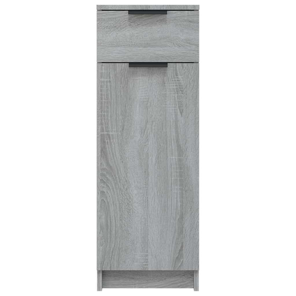 Armadietto Bagno Grigio Sonoma 32x34x90 cm in Legno Multistrato cod mxl 49200