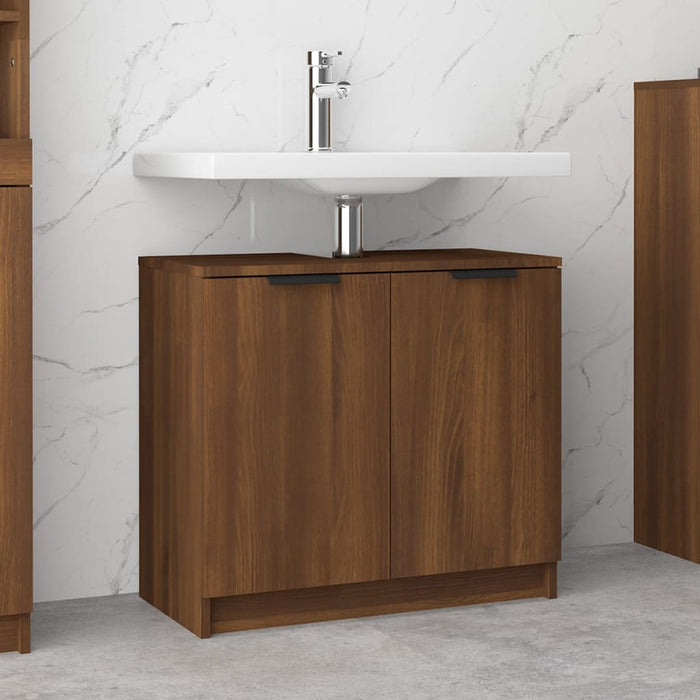 Mobile Bagno Rovere Marrone 64,5x33,5x59cm in Legno Multistrato cod mxl 41513