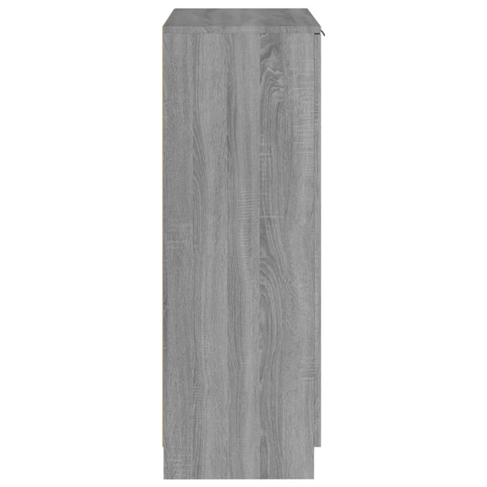 Scarpiera Grigio Sonoma 59x35x100 cm in Legno Multistrato cod mxl 44435